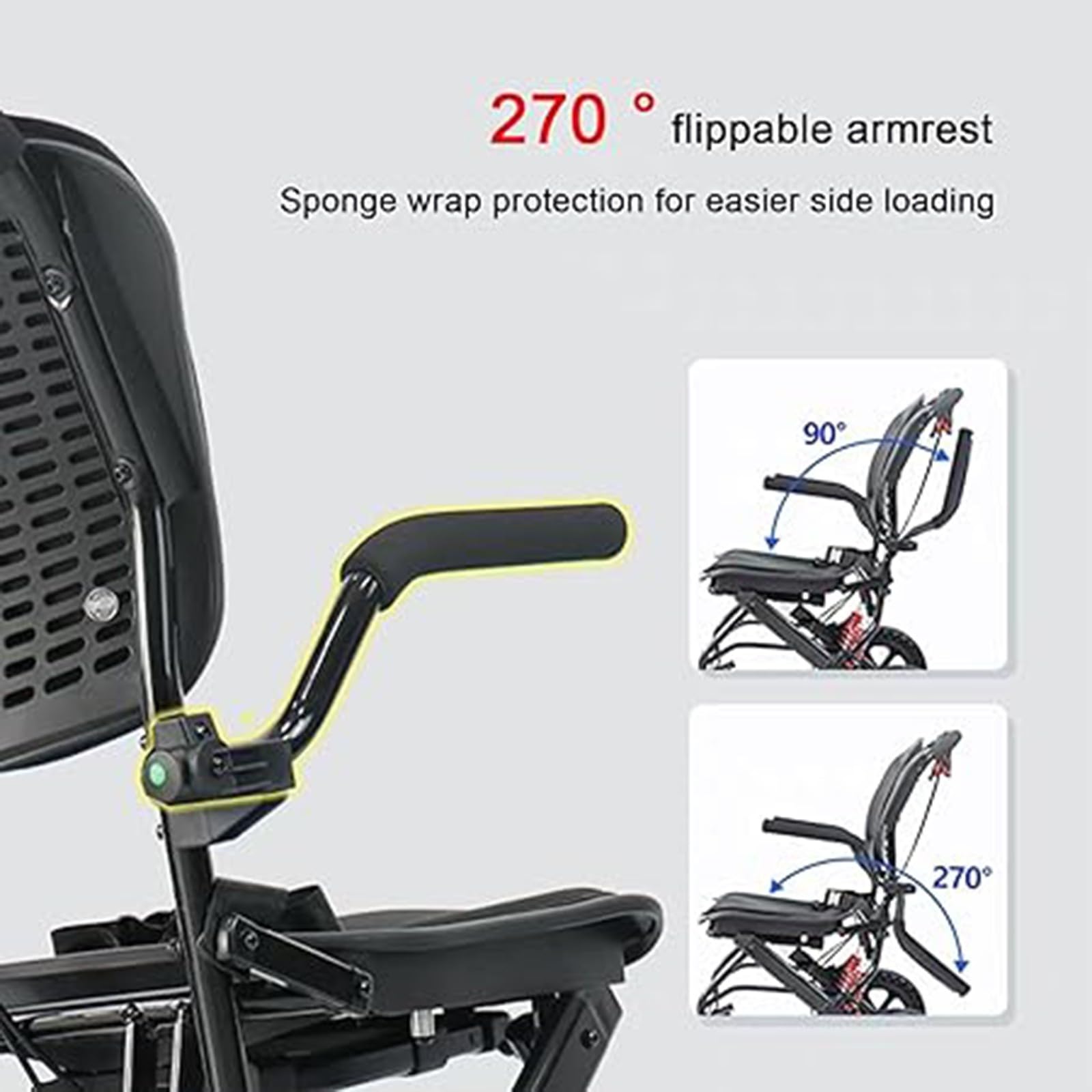 Sillas de Ruedas Silla de Ruedas Plegable Silla de Ruedas de Transporte Ultraligera de Aluminio para Viajes Silla de Ruedas Plegable para el hogar y de Viaje A