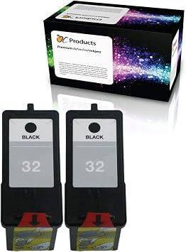 Amazon.com: OCProducts - Cartucho de tinta remanufacturado para impresoras  Lexmark 32 para Lexmark X5470 X3330 X3350 P6350 X5250 18C0032 (2 negro) :  Productos de Oficina
