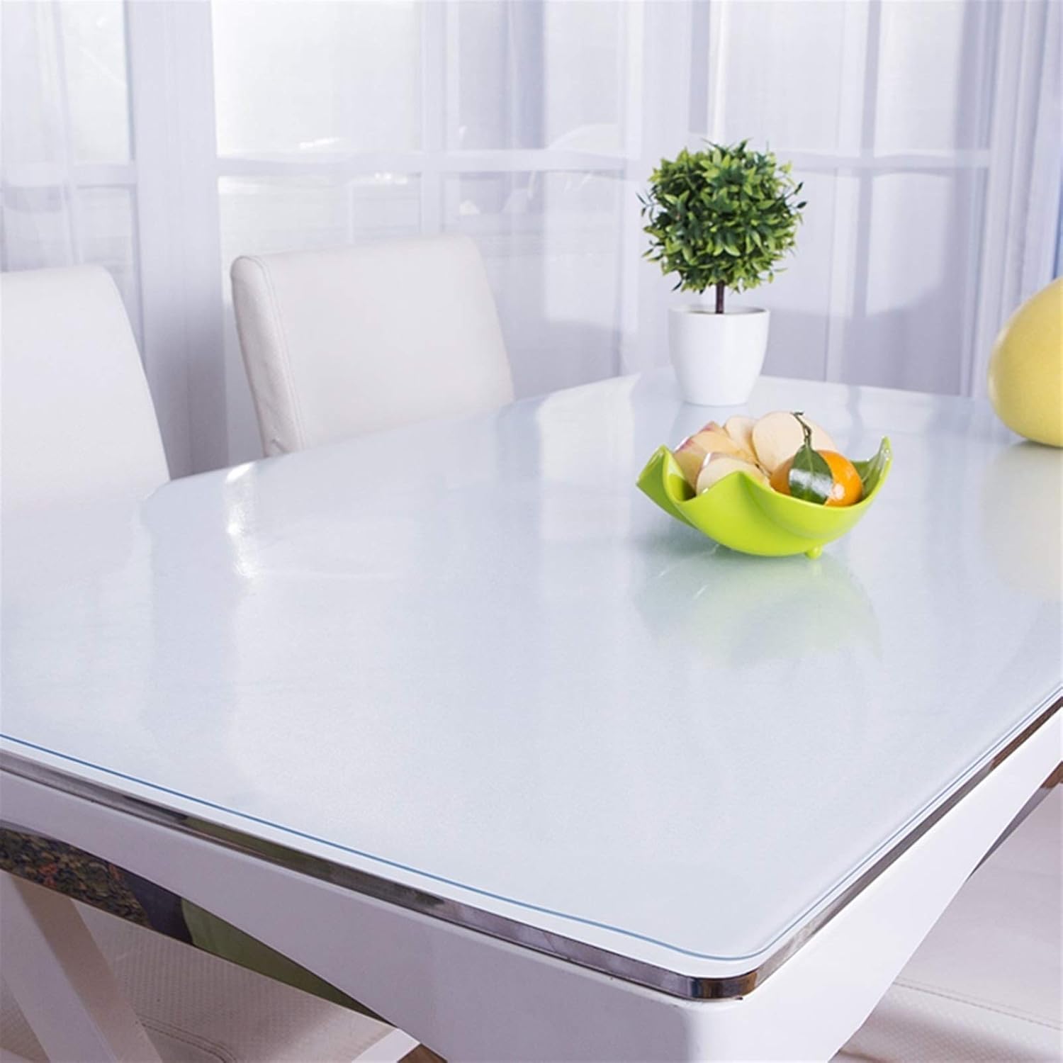 Dining Coffee Table Furniture Cover Clear Plastic Tablecloth Waterproof Wipeable Vinyl Cloth PVC Rectangle Desk Mat for Office Computer Floor Mat Chair Pad (Color : 1.6mm Size
