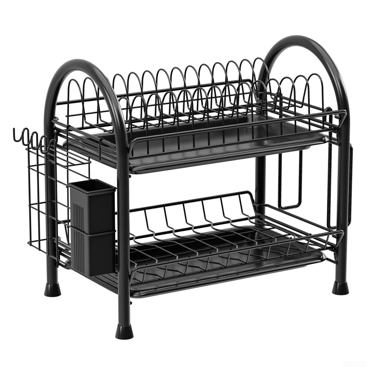 Carbon Steel Dish Drainer 2-Level Rust Resistant
