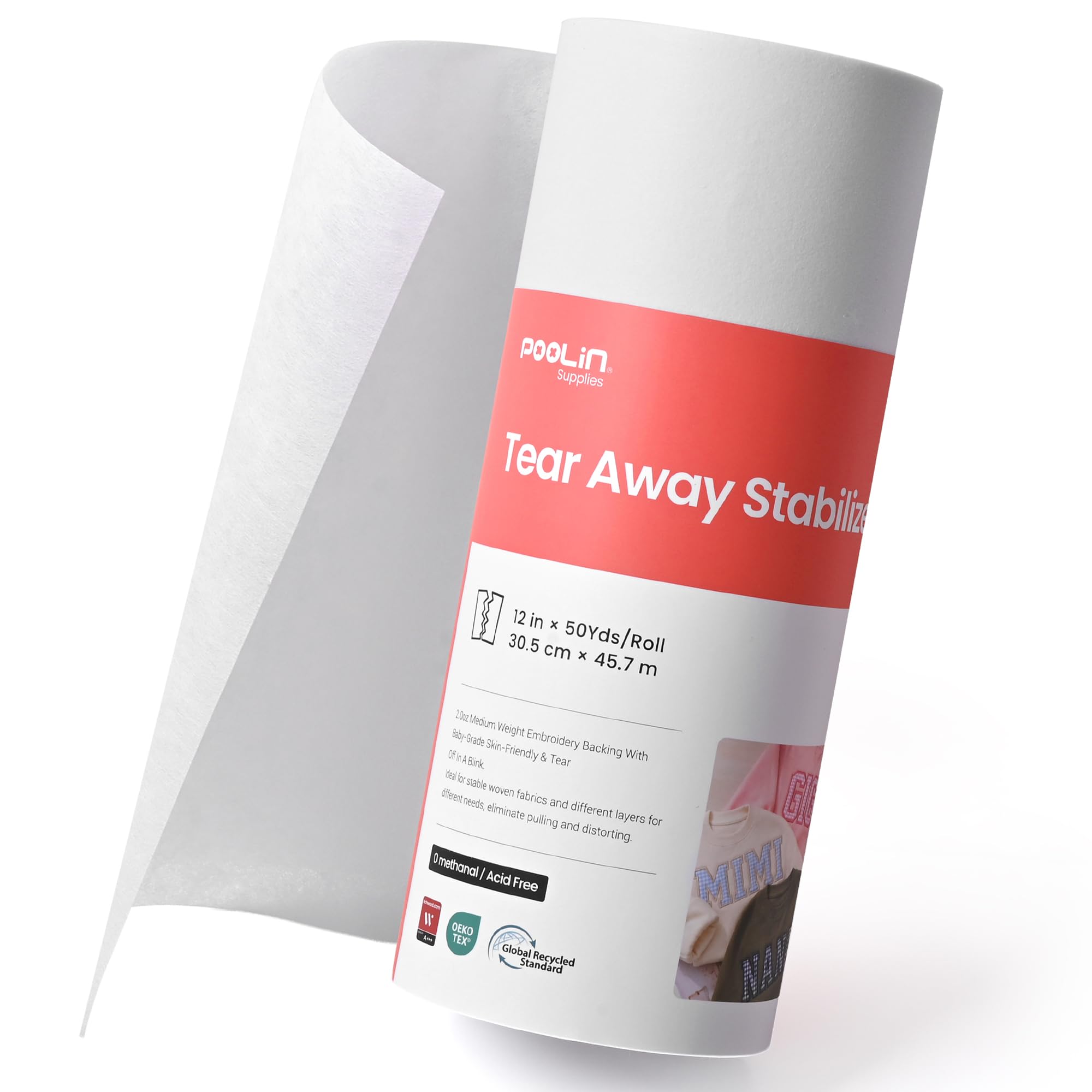 Tear Away Stabilizer Sheets - Embroidery Support -10