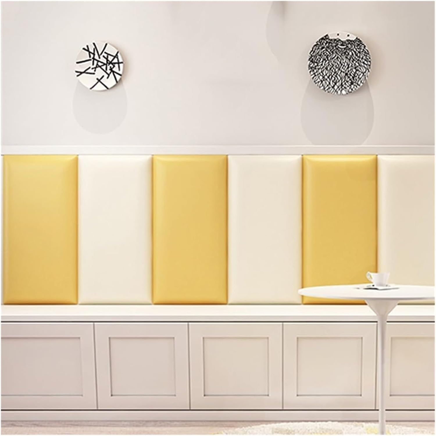 3D壁紙自己接着性 子供用3D衝突防止壁パッド、子供部屋保育園用の剥がして貼る壁ステッカー、家の背景装飾ソフトバッグ壁パネル(100