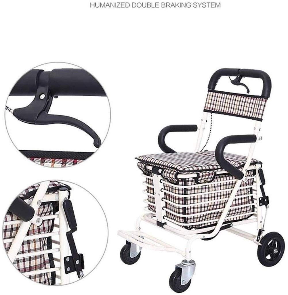 Podłokietnik wspomagany przez Walkera, Rollator z siedziskiem Skutery Senior Shopping Scooter Składane siedzisko Interesting
