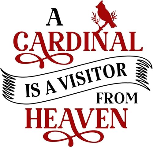 A Cardinal' is A Visitor from Heaven - Cuaderno decorativo para decoración del hogar, calcomanías extraíbles para el hogar para refrigerador,