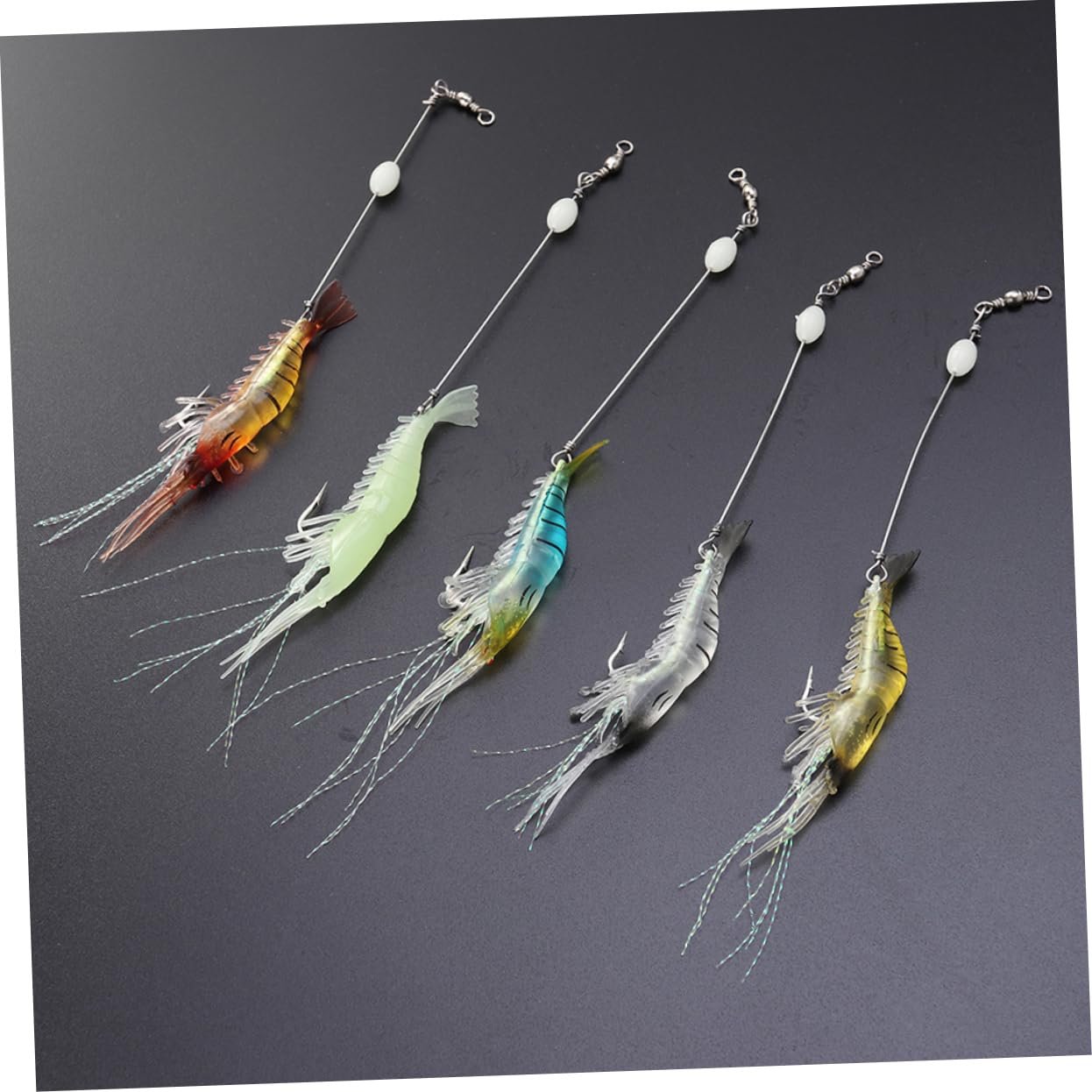 ABOOFAN 30piezas Señuelos De Biónico con Anzuelo Cebos Artificiales De Pesca Lúcida para Atrapar y Medianos