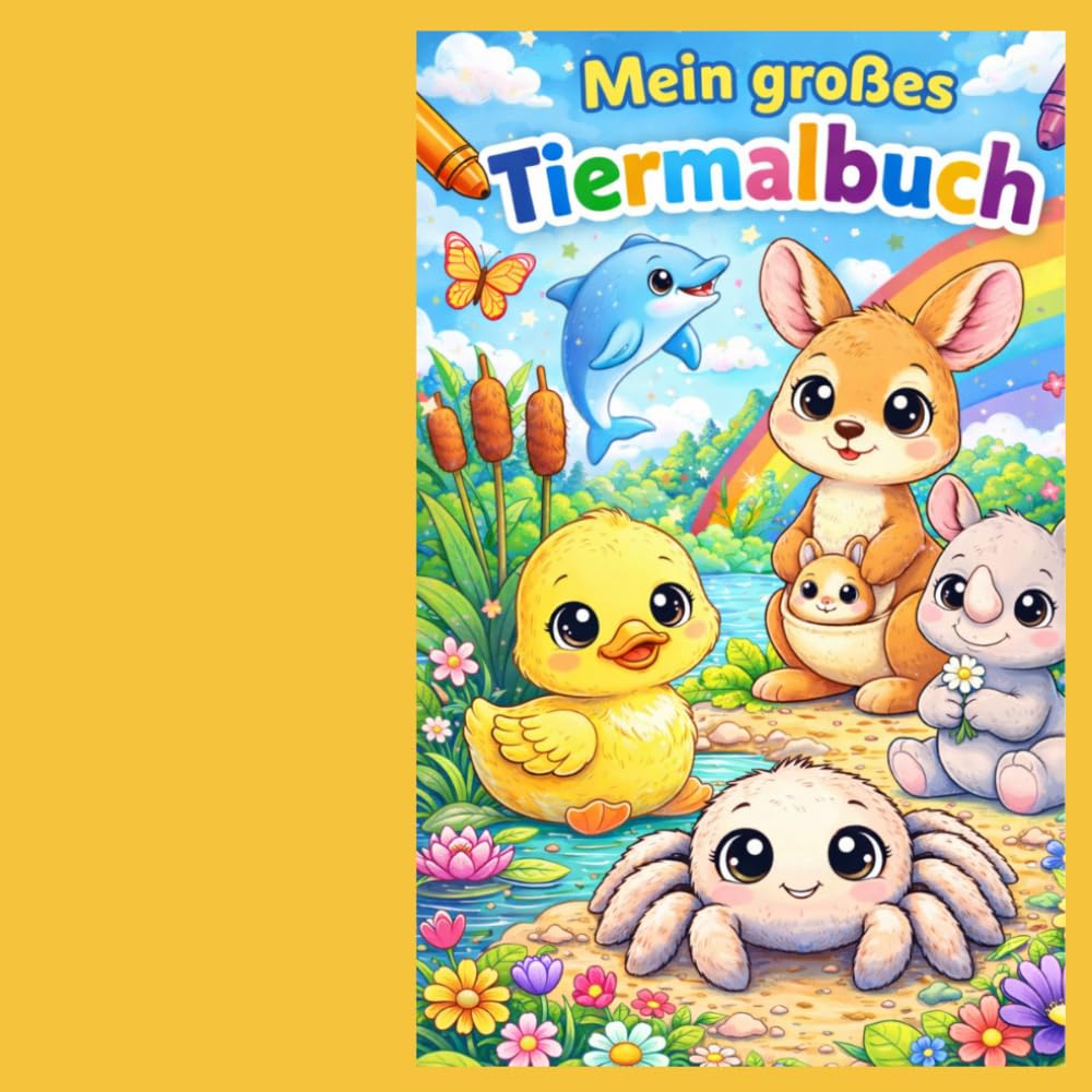 Mi Gran Libro para Colorear de Animales: 30+ Dibujos de Animales Divertidos para Colorear | Para Niños y Niñas de 2 a 4 Años