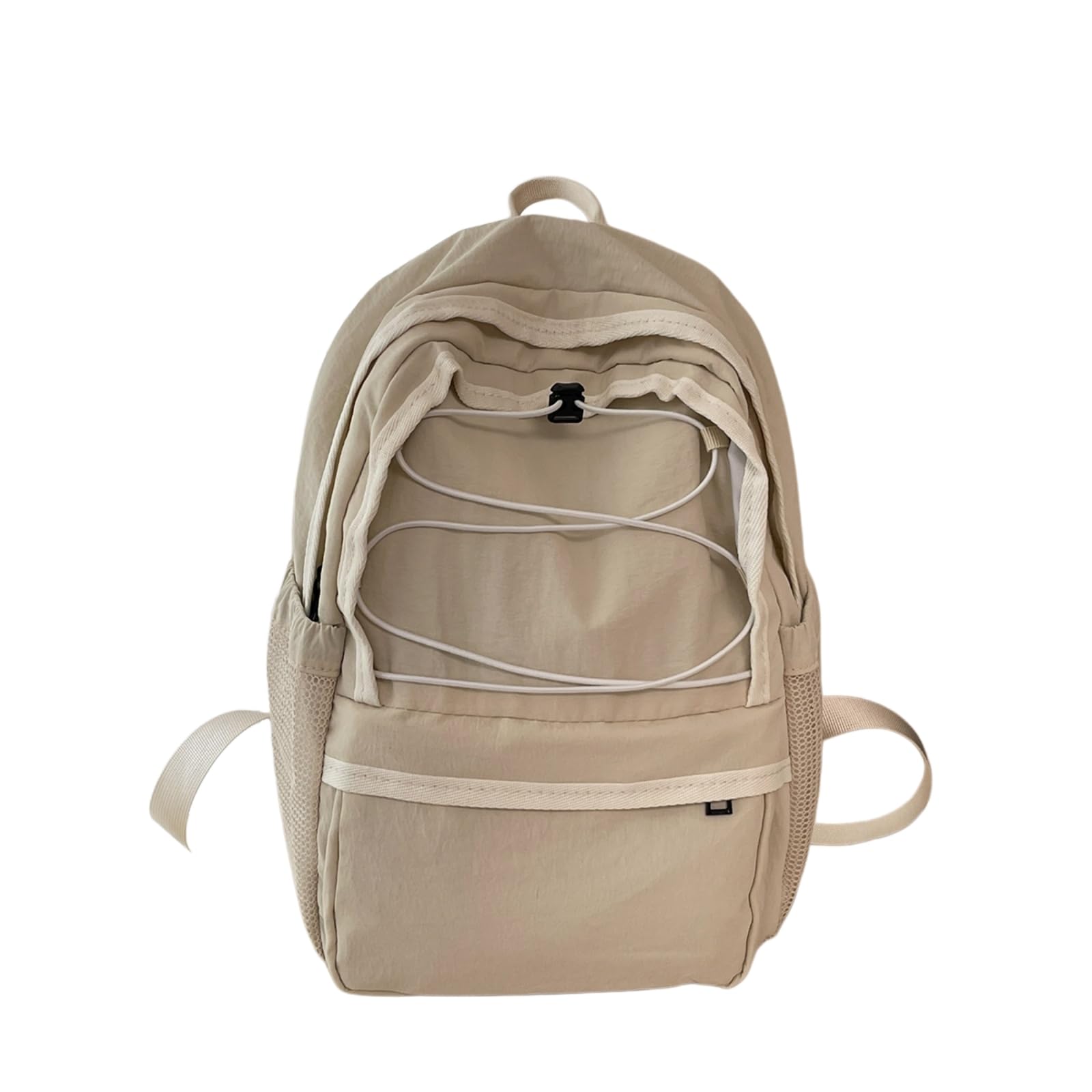 Zaino Sportivo All'aperto Ultraleggero Piccola Borsa da Alpinismo per Il Campeggio degli Studenti Uso Quotidiano-Beige