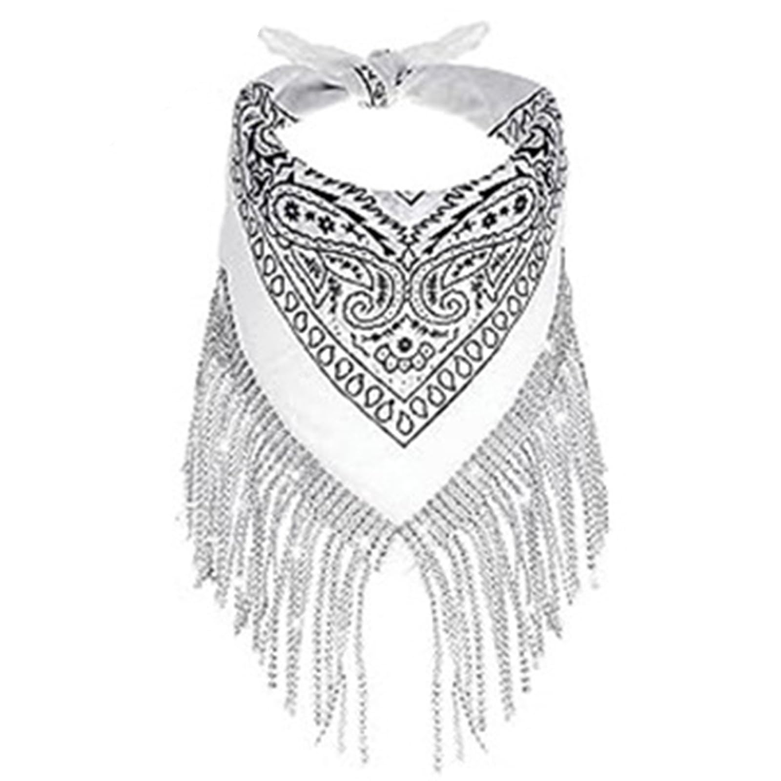 Bandana con flecos y sombrero de vaquero Weatern, bufanda de vaquera para despedida de soltera, pañuelo de vaquera