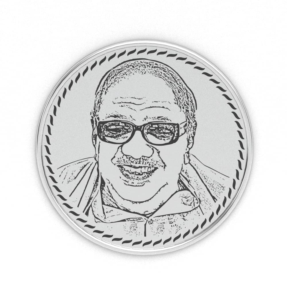 AuGrav Jewels Dr. M. Karunanidhi 999 Pure Silver Coin 10 grams, Certified (B0C55ND4DZ) Amazon Price History, Amazon Price Tracker