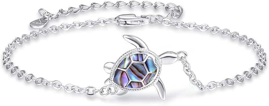 CUOKA MIRACLE Pulsera De Plata De Ley 925 Con Diseño De Elefantes, Tortuga, Mariposa, Rana, Pulsera Ajustable, Regalo De Joyería Para Mujeres, Mamá, Hija, Mejor Amiga, Mediana, Plata Esterlina