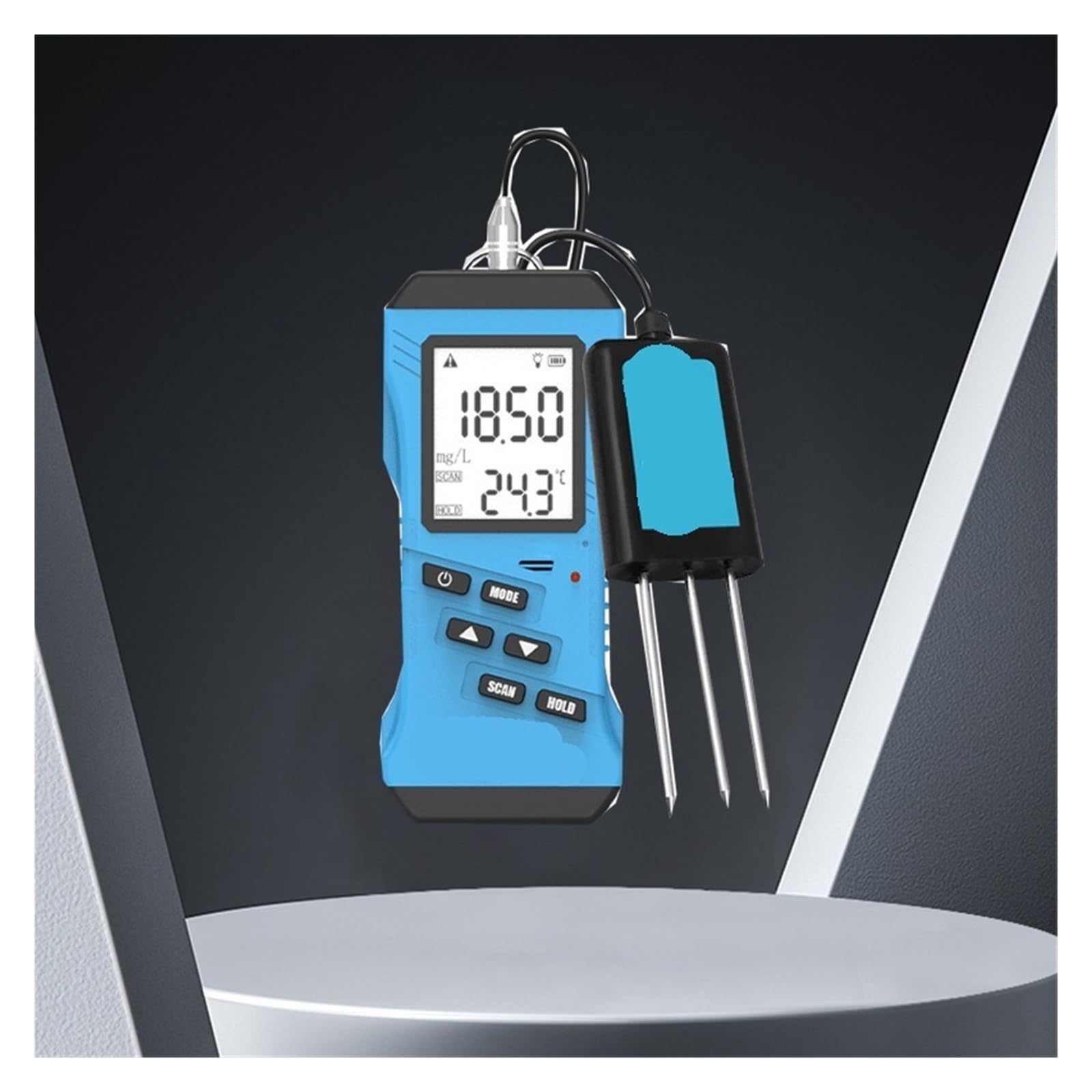 Detector de humedad Plataforma Portátil De Prueba Rápida Multiparámetro Del Suelo, Termómetro Humedad Nitrógeno, Fósforo Y Potasio, Analizador,para medición precisa