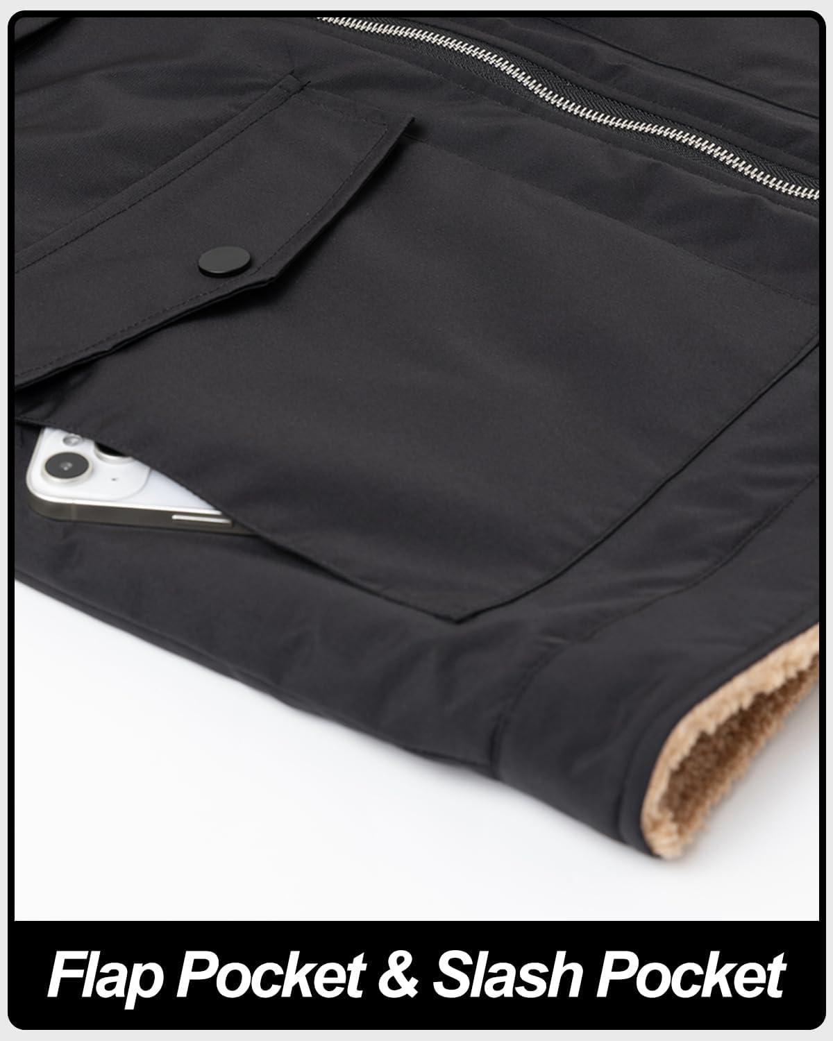 Men's Outerwear Vests Fleece Lined Softshell Outdoor Winter Thermal Windproof Sleeveless Jacket - Image 6