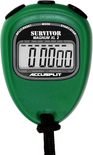 Accusplit New Survivor 2 - Cronómetro verde de la serie Survivor SX 2