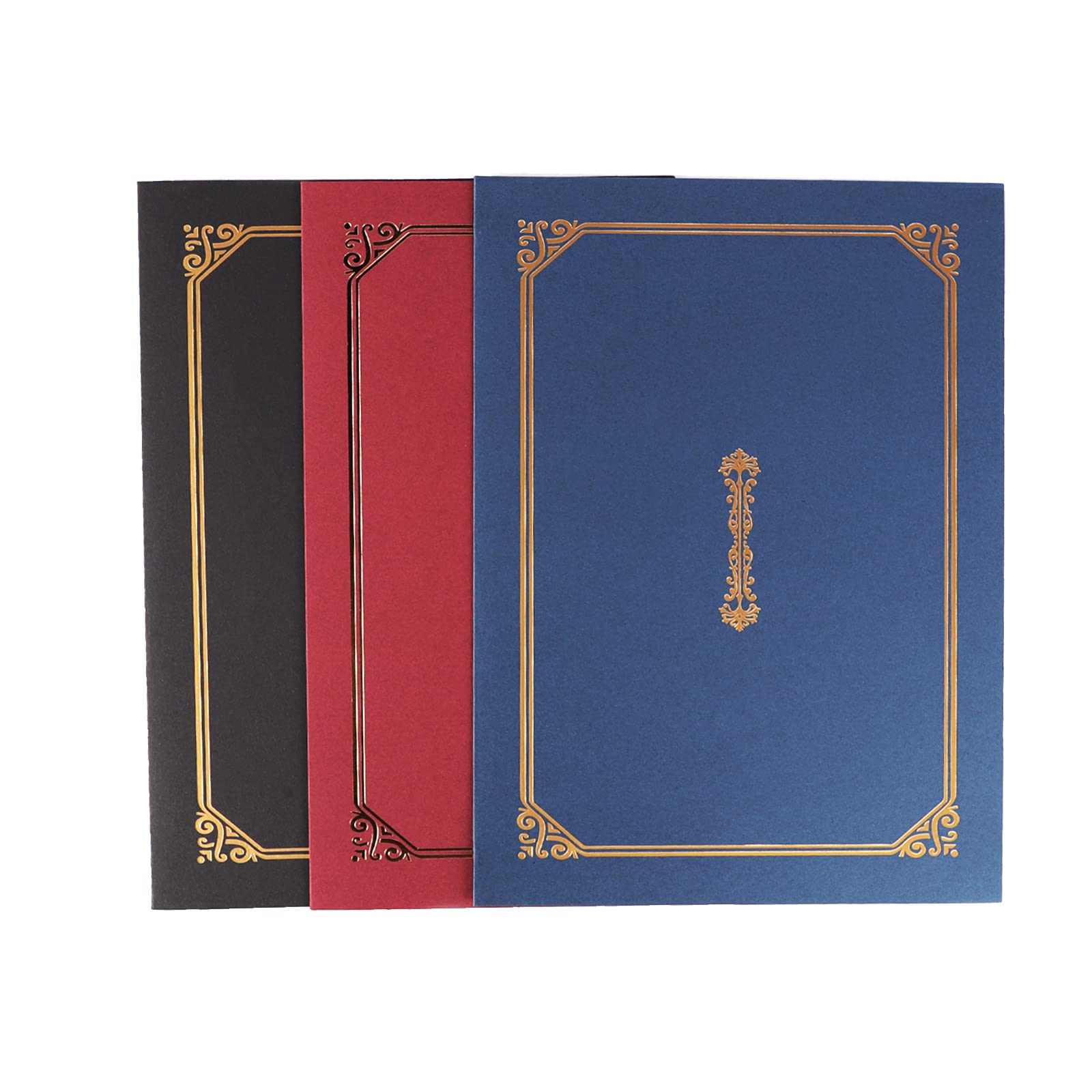 OhMill, Set di 5 copertine per diploma, formato A4, titolare del certificato, 22, 5 x 30, 5 cm, con carta di diploma, portacertificati, per lauree