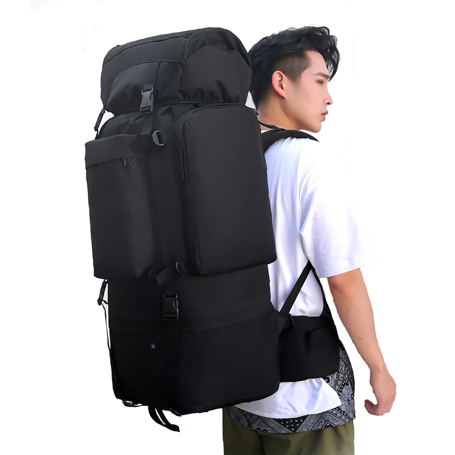 110L Zaini da Hiking Trekking Zaino da Campeggio con Telaio Interno e parapioggia Survival Zaino Militare Tattico per Uomo Donna Impermeabile Zaino da Viaggio per Escursionismo