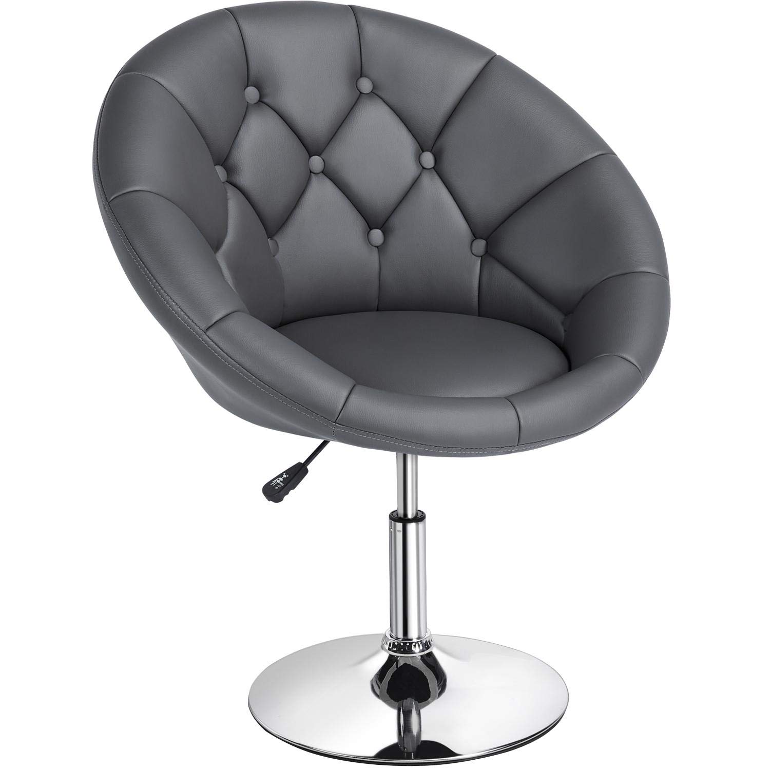 Buy Yaheetech Adjustable Modern Round Tufted Back Chair Tilt Swivel
