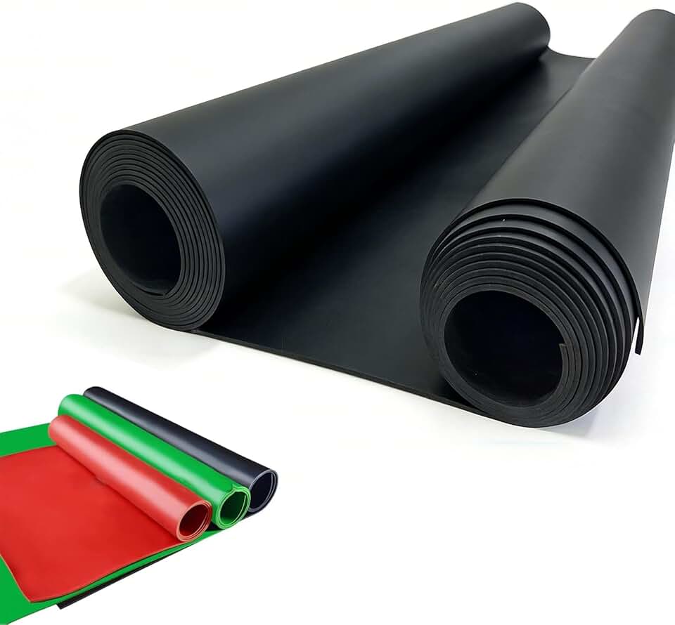 157.5×55.1in Rubber Mat 0.23, Insulated High Voltage Electrical Safety Rubber Mat, Black Suitable for Any Area You Need Insulation, Home Commercial Work Spaces