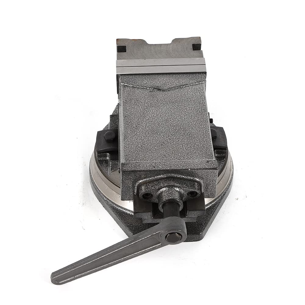Tornillo de banco de la máquina giratoria de 125 mm tornillo de banco de trabajo máquina de precisión rectificado fresado herramienta taller, precisión de 360 grados base giratoria pilar radial