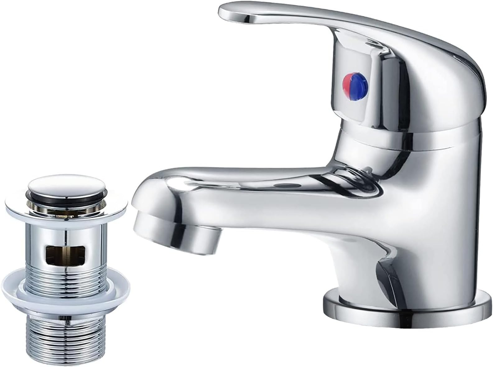 TVTIUO Bathroom Sink Mixer tap,Single Handle Hot and Cold Bathroom Sink ...
