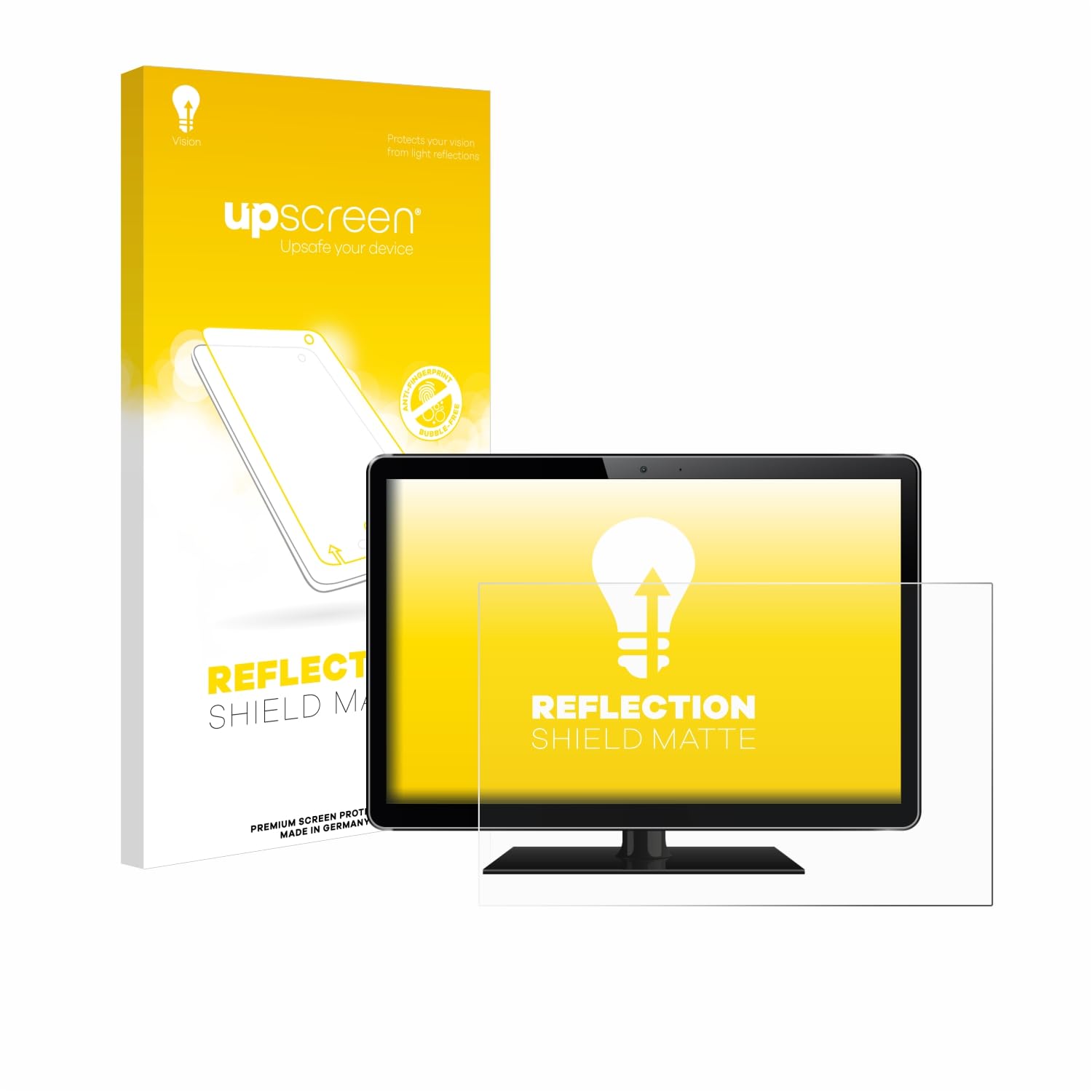 upscreen 23.8" Pellicola Protettiva Opaca per Notebooks con 60.5 cm (23.8 pollici) [528 mm x 297 mm, 16:9] Protezione Proteggi Schermo