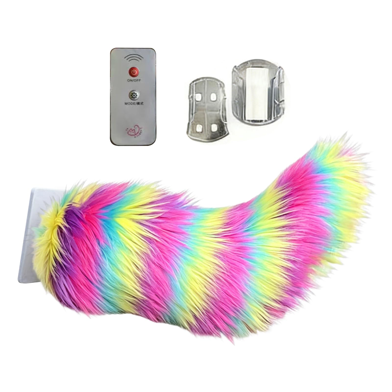 Wagging Tail For Car | Remote Control Electric Furry Car Tail | Moving Fox Tails For Cars Trunk | Cute Plush Exterior Decoration | Handmade Rechargeable Auto Trunk Charm Cosplay Accessories