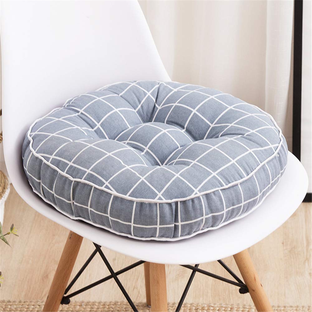 Fansu Round Chair Cushion Seat Pads Nordic Style Linen Tatami
