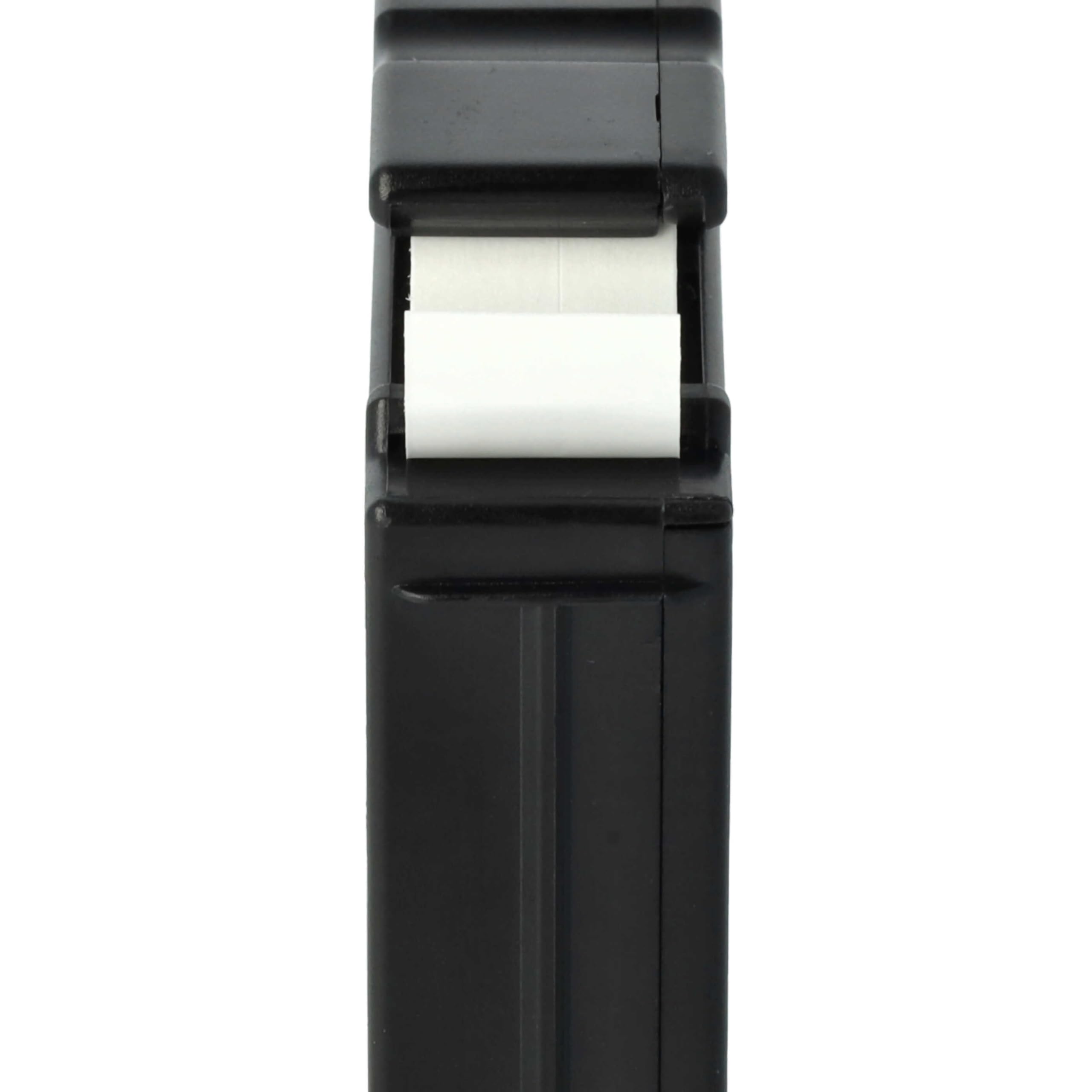 vhbw 50 x taśma do etykiet, kompatybilna z Brother P-Touch 55BM, 55S, 65SB, 65SCCP, 65SL, 65VP, 65, 70 drukarka etykiet 12 mm, czarna na białym tle
