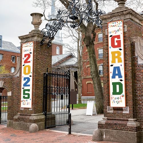 Image of Graduation Decorations 2026 Banner Porch Sign for Class of 2026 Graduates Party Supplies