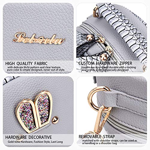 DEERWORD Donna Borse a Mano Ecopelle Borsa a