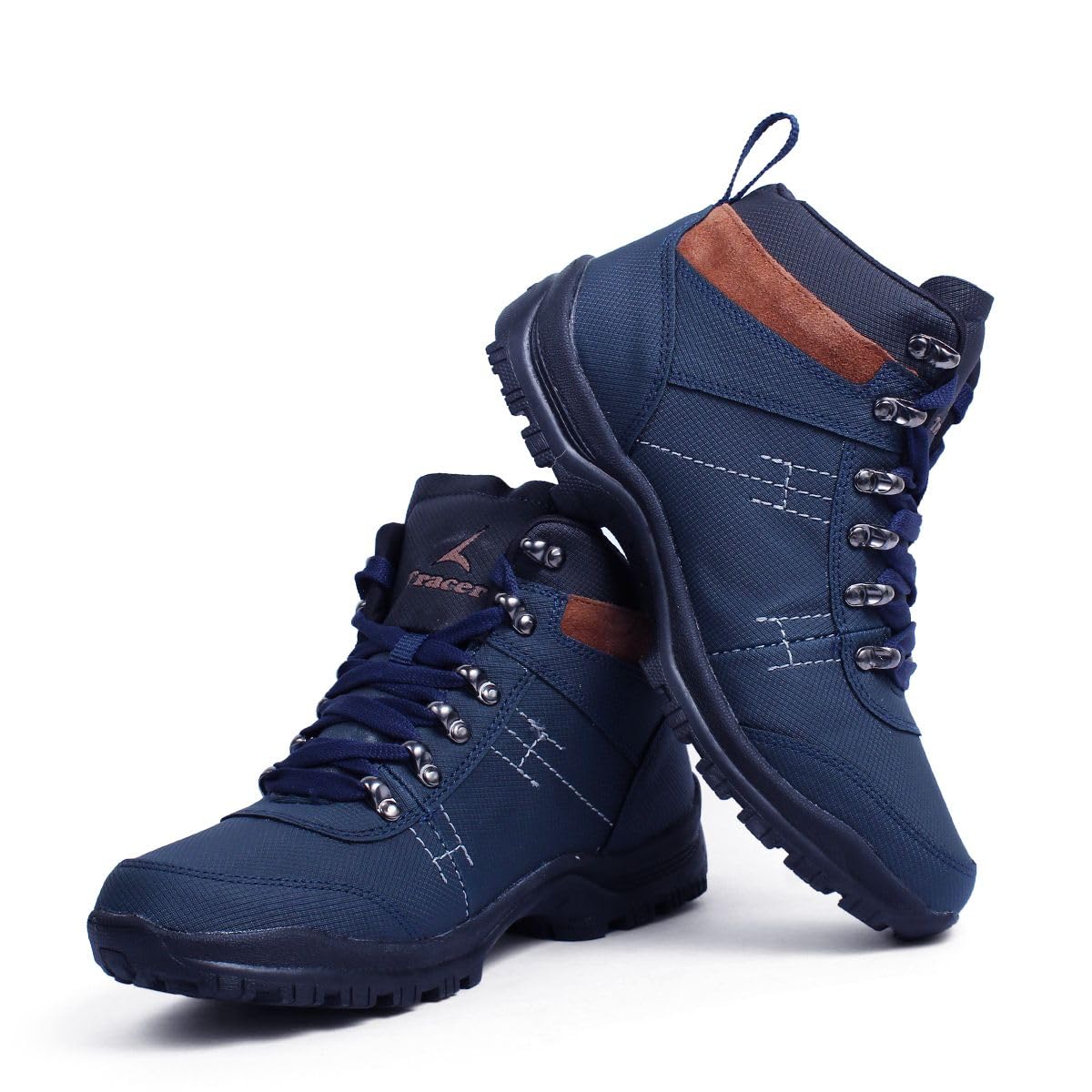 TRACER Trekking Shoes for Mens, Stylish & Comfortable, Rubber Sole, Material PU, Lightweight & Breathable, Secure Fit, Closer Lace up, Trekking, Walking, Running, Gym Shoe (Navy Blue-8) (B0DC6V7W4X) Amazon Price History, Amazon Price Tracker