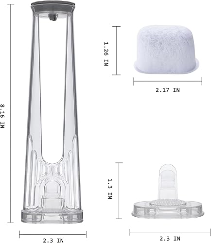 Miniatura 8 de Kit de iniciación de filtro de agua de mango corto para Keurig 2.0 K-DUO Essentials, K Compact, K Duo Brewer, soporte de filtro, mango de depósito