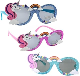 3 Pçs Óculos De Festa Vestidos Infantis Óculos De Sol De Verão Óculos De Sol Polarizados Para Crianças Óculos De Festa Infantis Óculos De Sol Coloridos Óculos De Sol De Festa