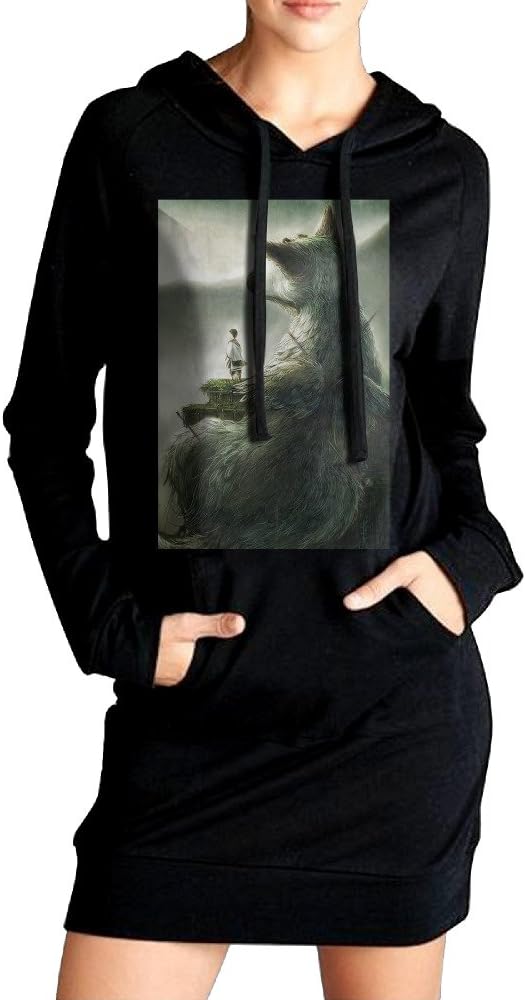 PS4 Last Guardian Hooded Sweatshirt Dress Black