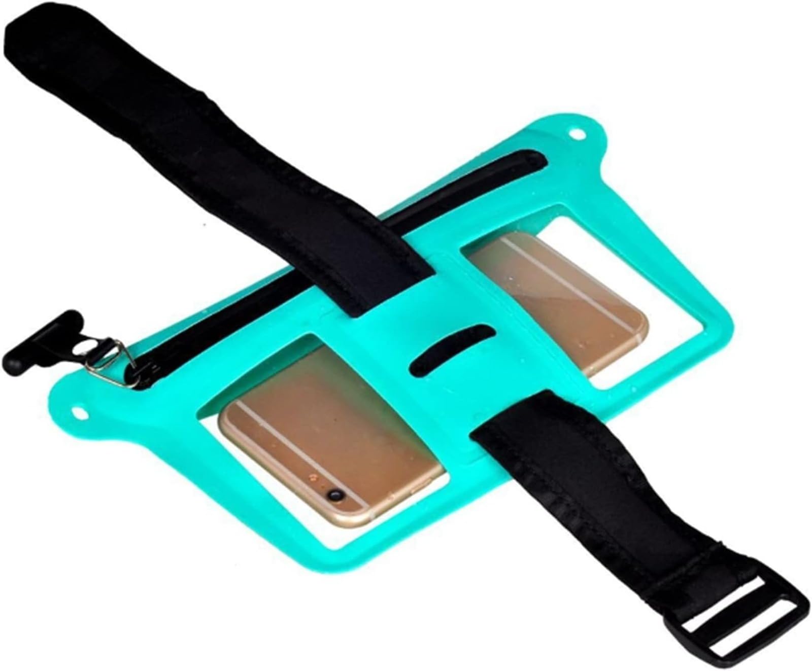 Wasserdichte Handytasche, schwimmende Doppelfenster, berührungsempfindliche Handyhülle, wasserdichte Handytasche mit verstellbarem Armband und Umhängeband für Strand, Schwimmen, Kajak und Wassersport