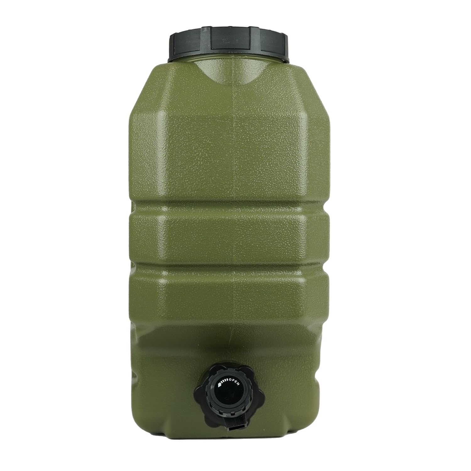 Jerrycan d'eau avec Robinet - Polyéthylène Vert - Réservoir d'eau - Conteneur d'eau - Bidon d'eau - Distributeur d'eau - Robinet d'eau - avec Robinet de Distribution