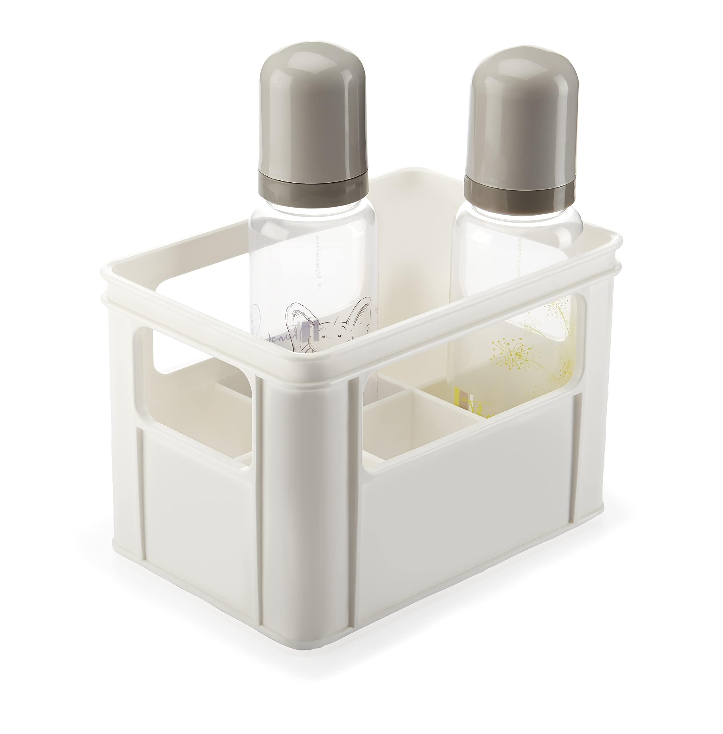 THERMOBABY Bandeja para 6 biberones, color blanco muguet, fabricada en Francia