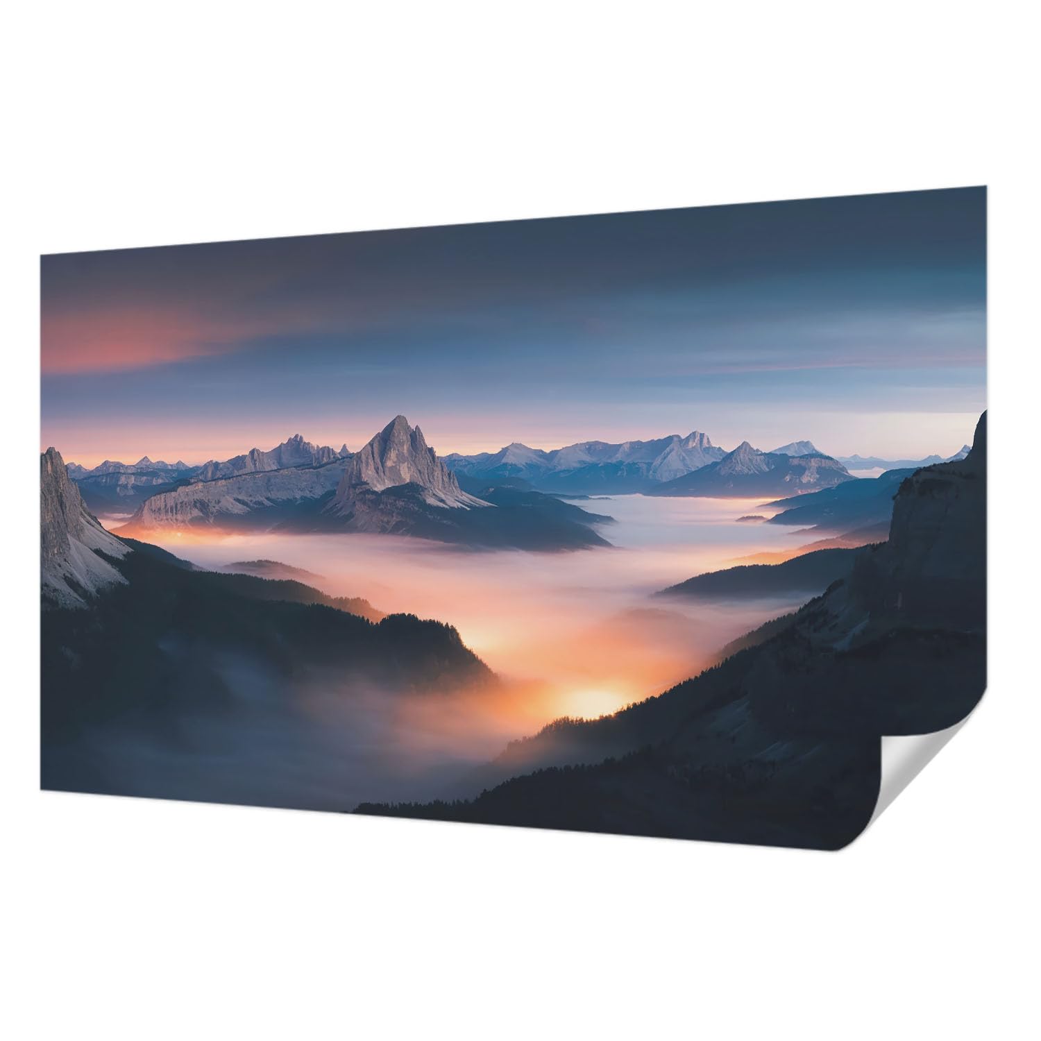 Papier Peint Photo Autocollant 416x254 cm Le soleil levant Tulup pour salon