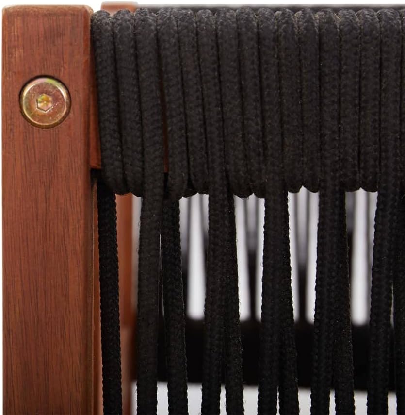 Solid Acacia Wood Outdoor Loveseat Sofa Brown Rectangular 2-Seater with Cushions for Patio Garden Balcony Backyard Comfortable Rustic Design