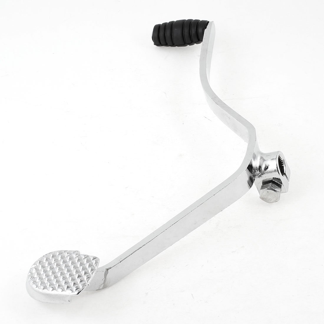 sourcing map Pédale de Changement de Vitesse en Acier Inoxydable Couleur Argent pour Moto | Acier Inoxydable, Argent, 26.5x12 cm, Poids 256 g, Diamètre 1.1 cm, Pour CG-125, Pour WY-125, Remplacement, Pour Moto