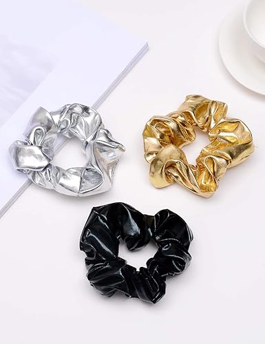 Miniatura 3 de Accglory Coleteros de pelo extra grandes con perlas para mujeres y niñas, accesorios de cabello grandes para todos los estilos de cabello (coletero