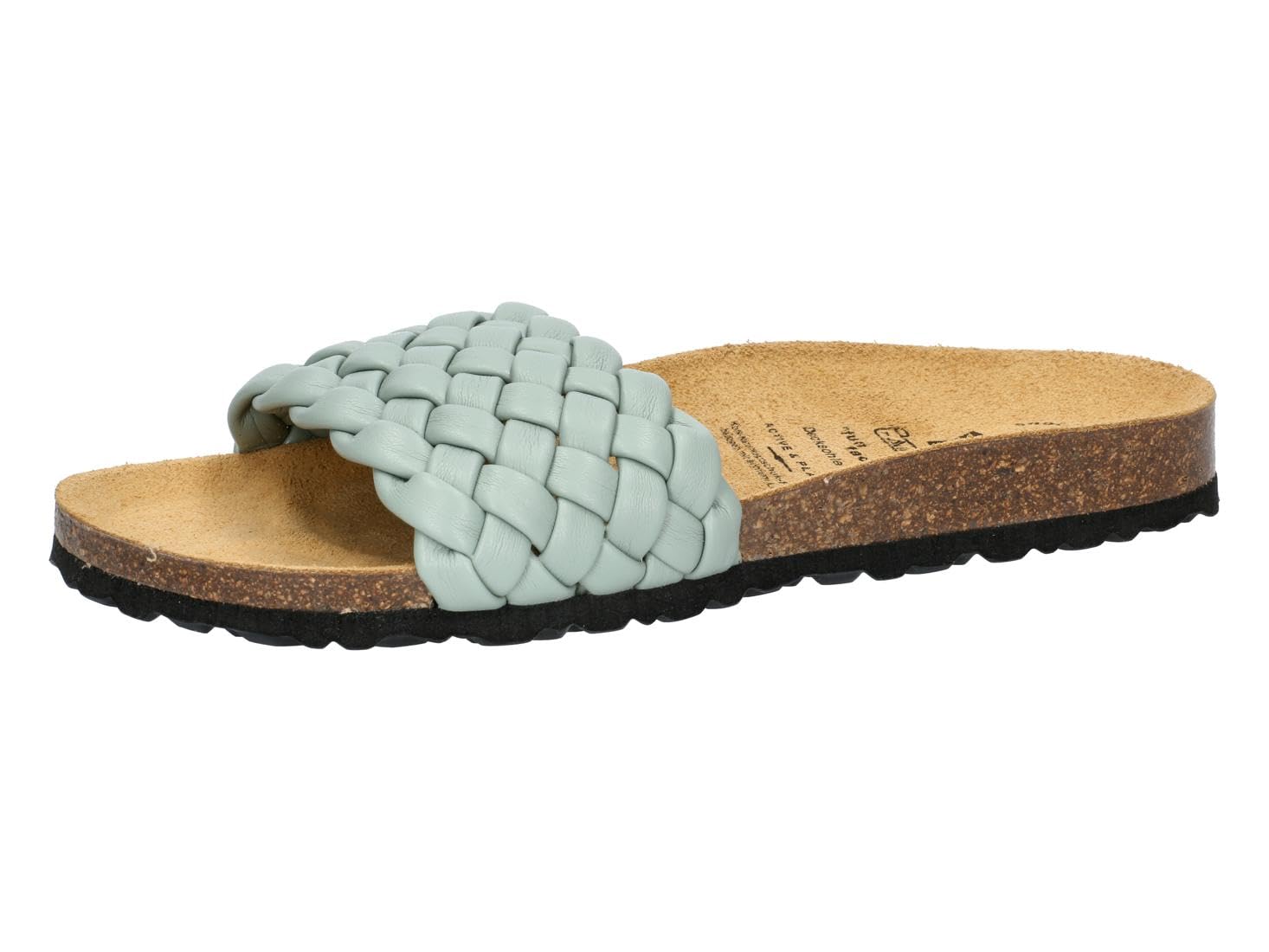 Lico Women's Bioline Plait Mules, Turquoise, EU 42