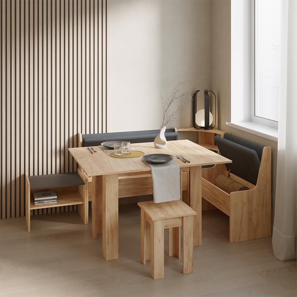 Livinity Esszimmer-Eckbank Tiberio, Sandeiche, 43.5 x 43.5 cm