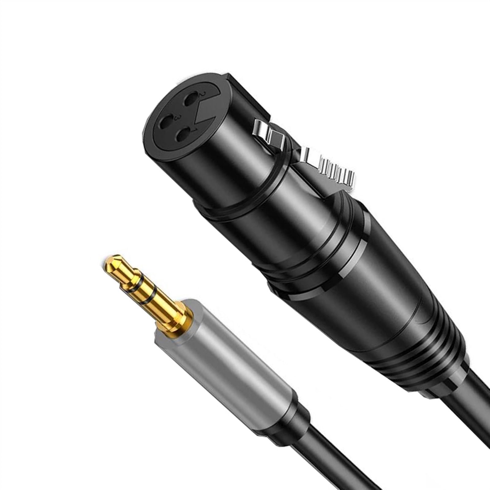 Cable De Audio De Guitarra hembra del cable de del micrófono de 3,5m m al cable analógico equilibrado del micrófono de Jack (Size : 300cm)