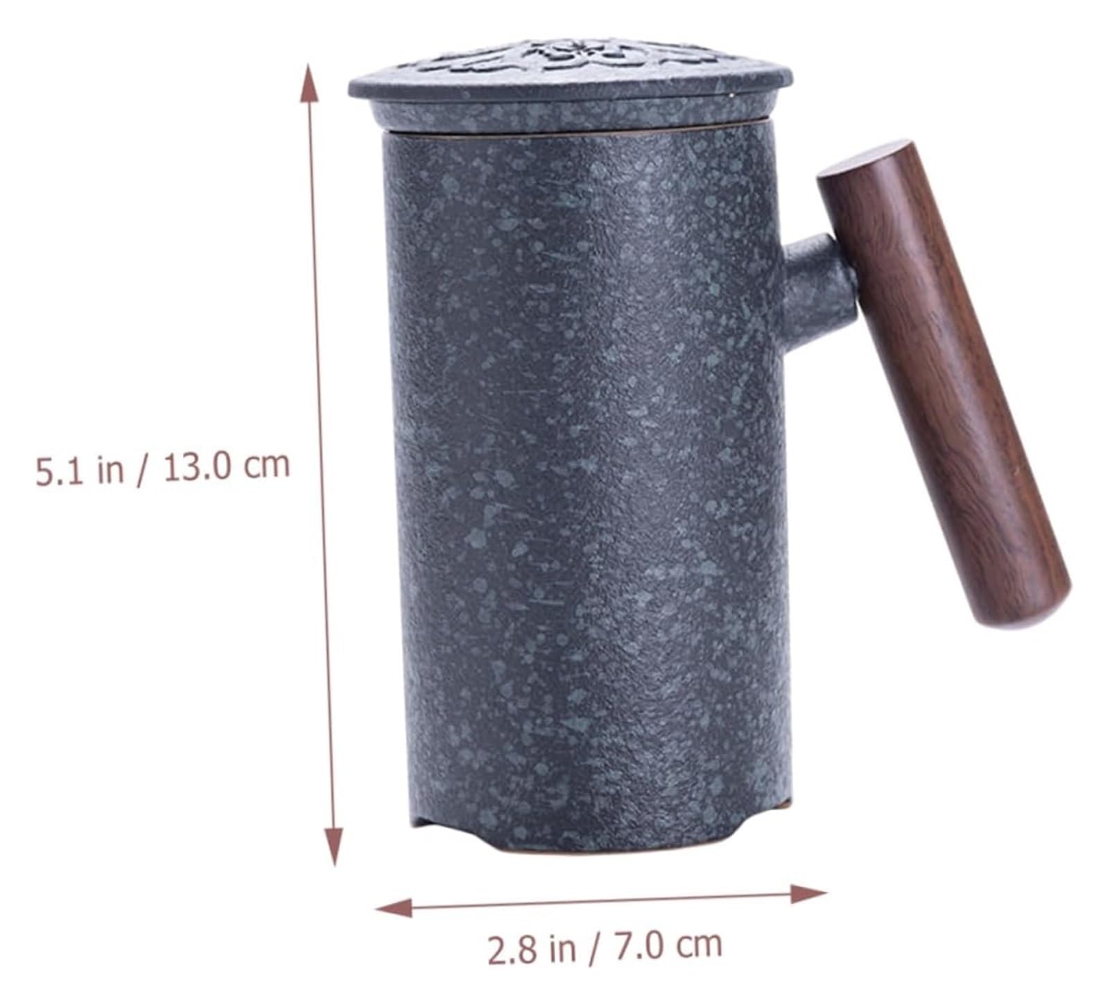 Taza de café Taza de té para oficina y hogar, 1 juego de taza de agua para el hogar con tapa, colador de té, taza de té para el hogar, oficina, separación de té, taza de café, taza de té, taza de