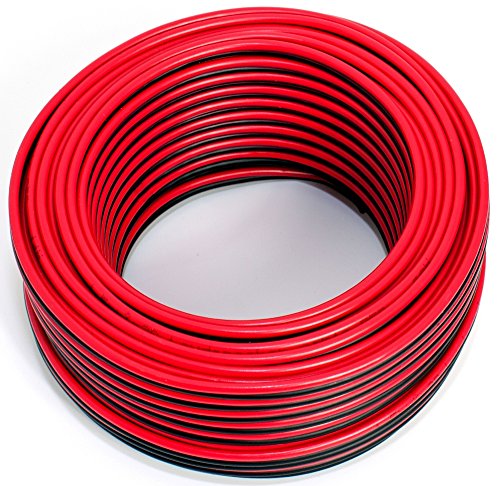 SeKi Cable para altavoz, 2 unidades, 1,50 mm², 25 m, color rojo y negro