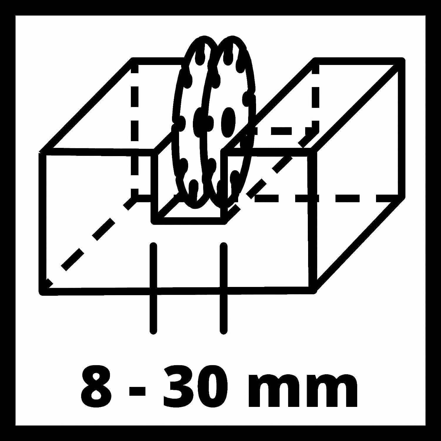 Einhell Mauernutfräse TE-MA 1500 (1.500 Watt, stufenlose Frästiefeneinstellung, flexible Schnittbreiteneinstellung, Softstart, inkl. Tasche + 2 Diamant-Trennscheiben)