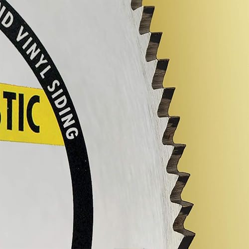 Miniatura 3 de IVY Classic 35056 Hoja de sierra circular de corte rápido de 10 pulgadas y 200 dientes de aluminio y plástico con cenador de 58 pulgadas 1tarjeta