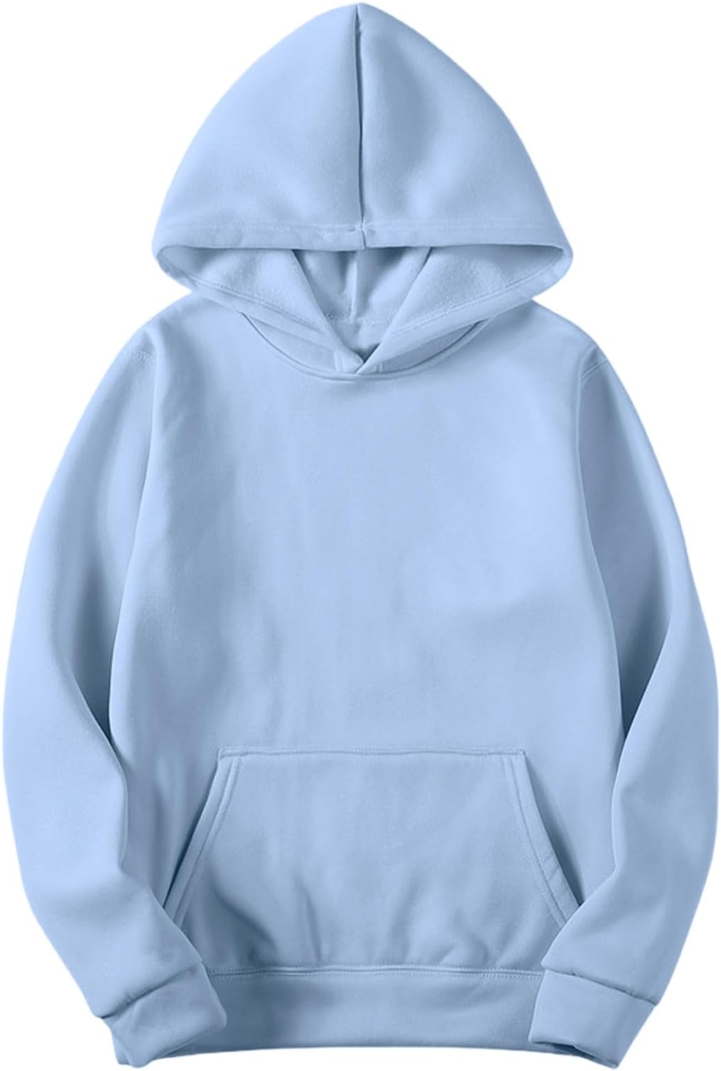 Unisex Basic Hoodie UK Women Men Oversized Plain Hooded Sweatshirt Jumper Casual Fleece Long Sleeve Pullover Fall Sweater 2025