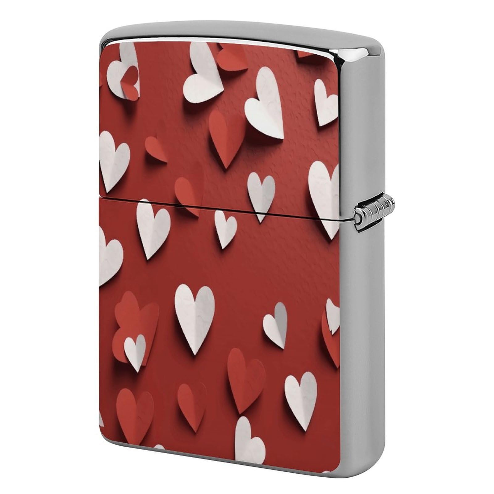 Btcowzrv Style Hand Drawn Heart Metal Lighter Case Sleeve Cover Holder