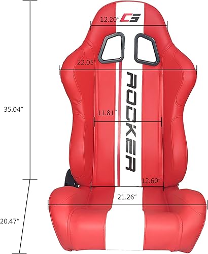 Miniatura 6 de IKON MOTORSPORTS - Par de asientos para vehículos de carrera universales con deslizador de doble bloqueo reclinables asiento izquierdo y asiento